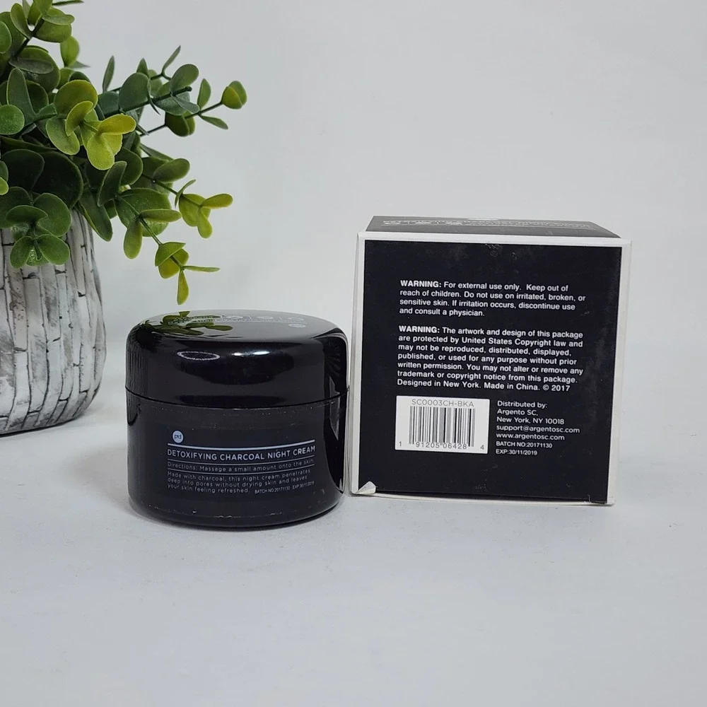 Polish'd Detoxifying Charcoal Night Cream 1.65 oz Activated Charcoal